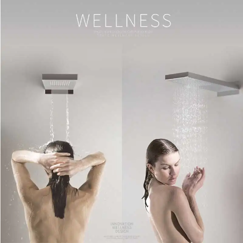 Смесители для душа настенное крепление 3 Функция Chrome ванны смеситель Водопад