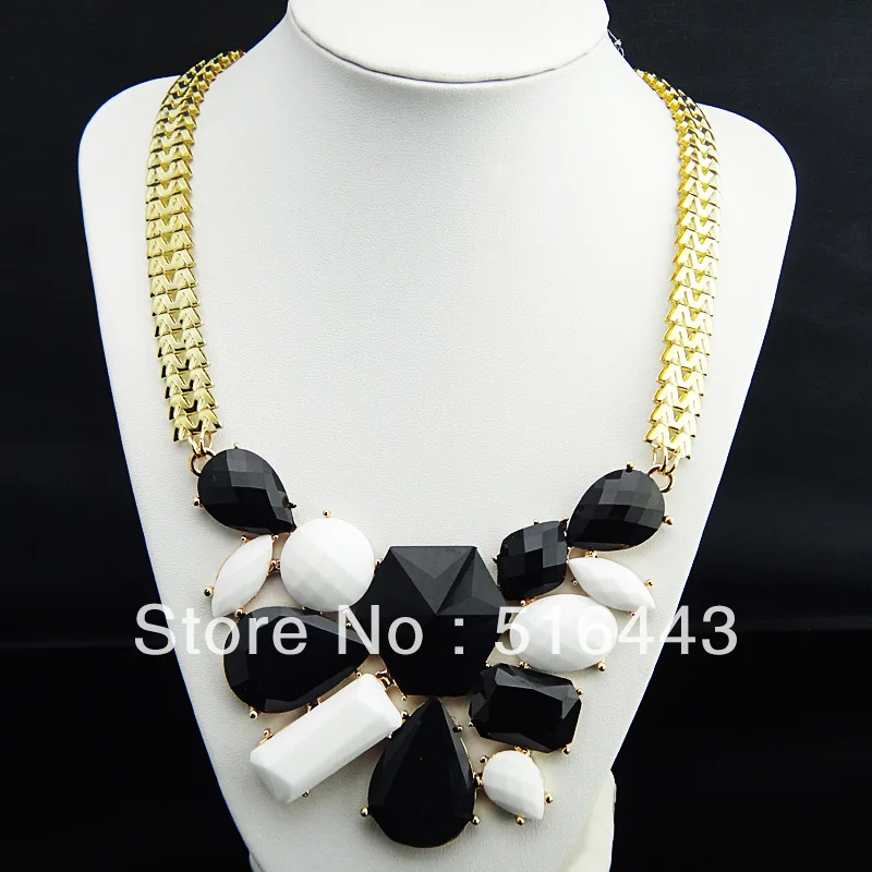 Новое поступление модные ювелирные украшения геометрические черные белые