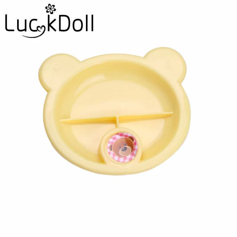 LUCKDOLL 5 шт. (бутылка молока + вилки соска тарелка) имитация кукольная посуда четыре