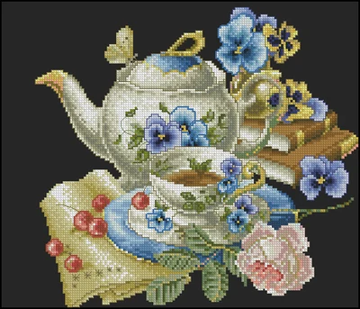 

Needlework,DIY Cross Stitch,Sets For Embroidery kits,11CT&14CT,teapot