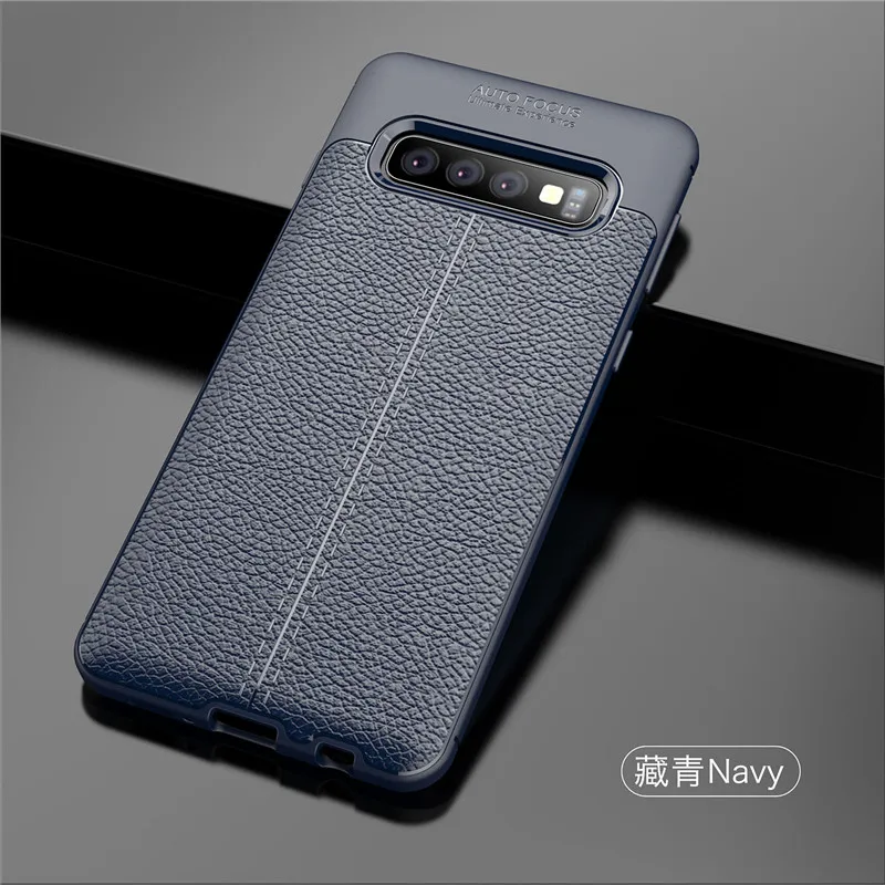 For Samsung Galaxy S10 Case Silicone PU Leather Anti-knock Phone Cover Funda BSNOVT | Мобильные телефоны и аксессуары
