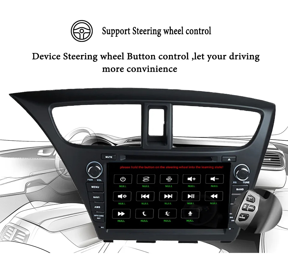 8 &quotHD 1024*600 Восьмиядерный Android 1 Автомобильный DVD Радио GPS навигационный плеер для
