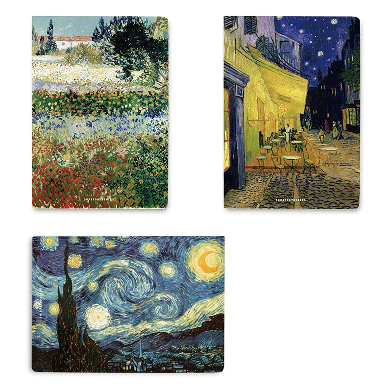 1 шт. дневник Van Gogh B5 ночного неба записная книжка офисные школьные