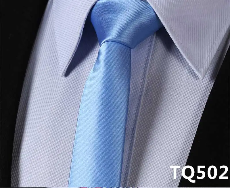 TQ502 HISDERN Цветочные Вечерние свадебные 2,1" шелковый галстук тканый мужской тонкий узкий галстук# TQ5 - Цвет: TQ502