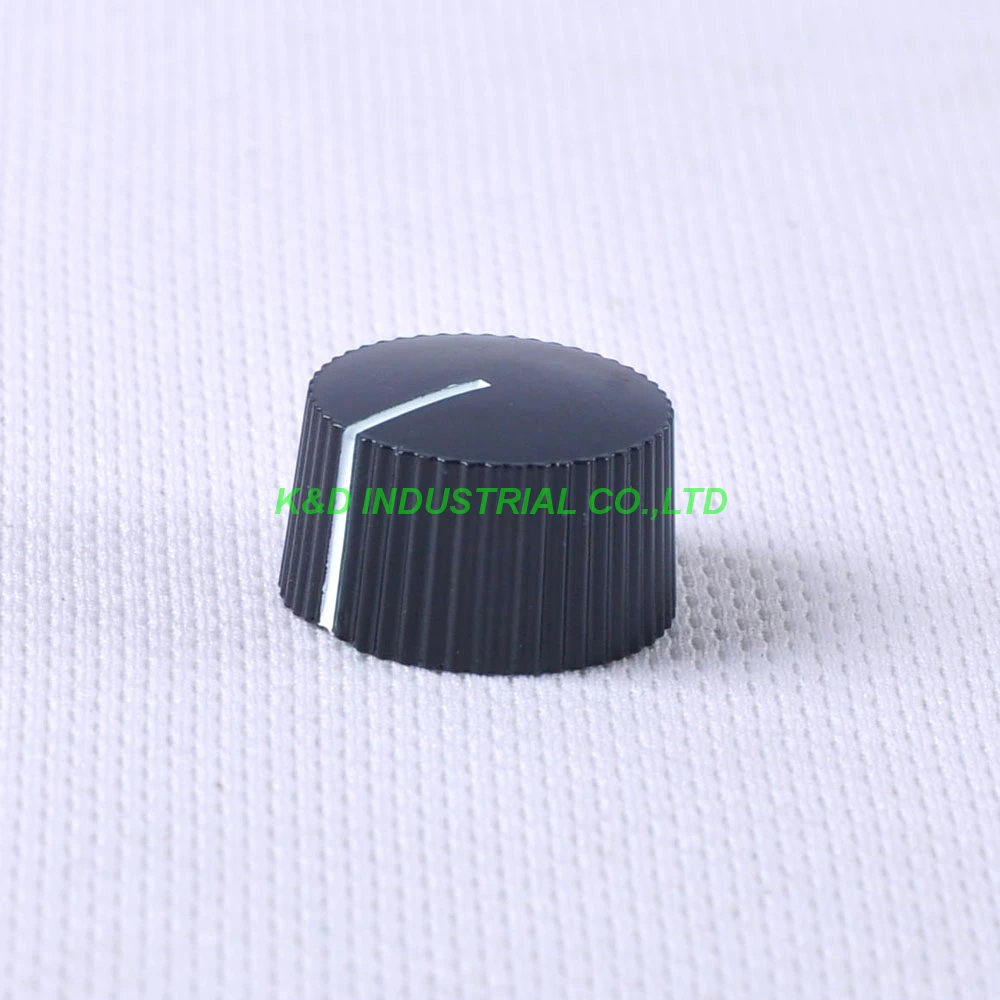 

10pcs Colorful Rotary Vintage Control Plastic Black Knob 21x12mm for 6.35mm Shaft Guitar