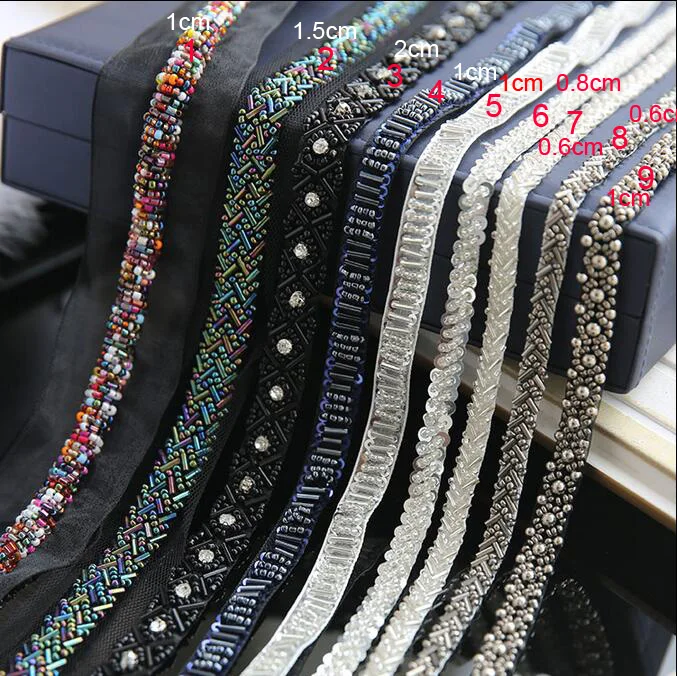 Заплата с пайетками для рукоделия сверкающие бусины 3 метра аппликации стразы