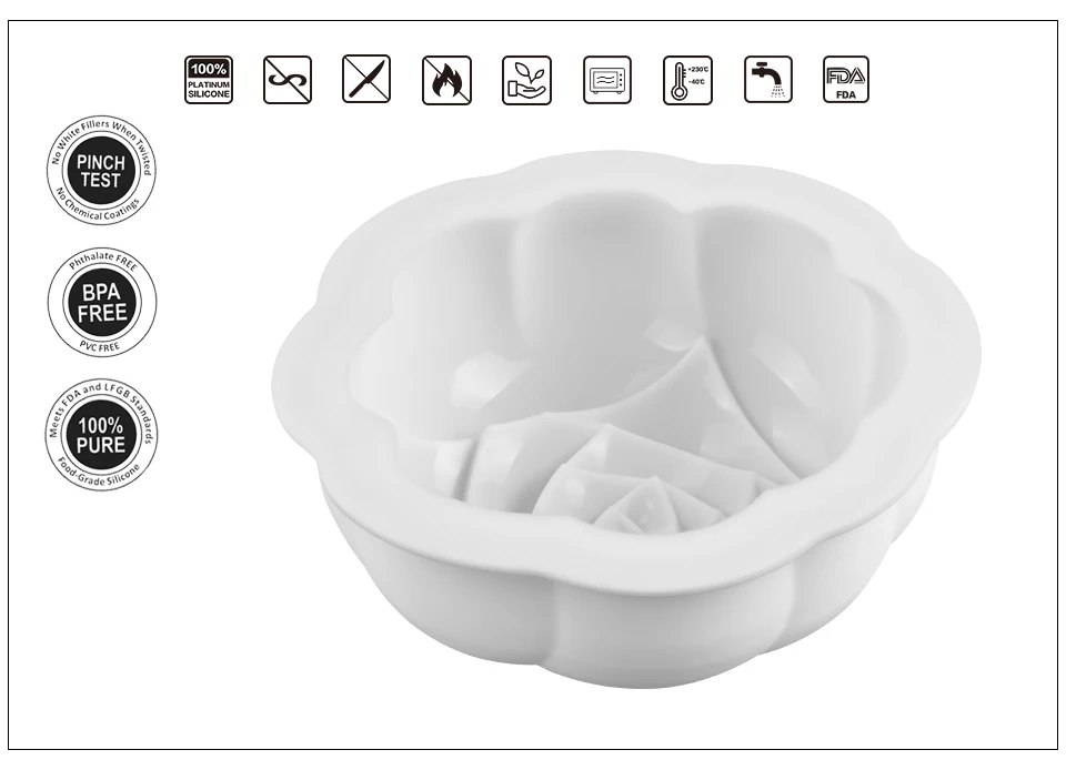 SJ 3D цветок розы Форма для торта, Мусса силиконовые формы Diy десерт западная точка украшения сковорода силиконовая форма формы для выпечки