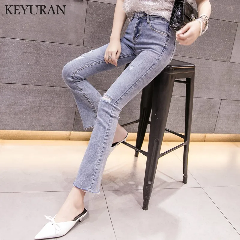 Новое поступление Джинсы бойфренда с высокой талией винтажные рваные