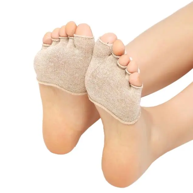 Хлопковые носки повседневные тапочки женские тонкие невидимые для тренажерного