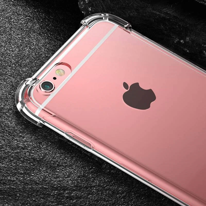 Бампер чехол для телефона s для iPhone 6 6s 7 Plus Кокс чехол противоударный Прозрачный Силикон ТПУ чехол для iPhone 6 6s 7 Plus чехол для телефона