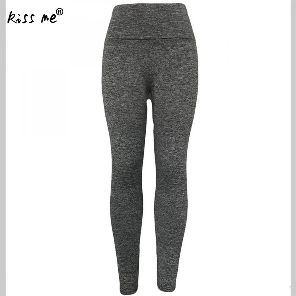 Оптовая продажа однотонные штаны для йоги женские летние спортивные Леггинсы