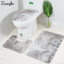 Bath Mat for Bathroom Leaves Pattern Toilet Carpet Mat Toilet Lid Cover Mat Bathroom Carpet Set Shower Room Rug Bathroom Mat Bath Mat for Bathroom Leaves Pattern Toilet Carpet Mat Toilet Lid Cover Mat Bathroom Carpet Set Shower Room Rug Bathroom Mat