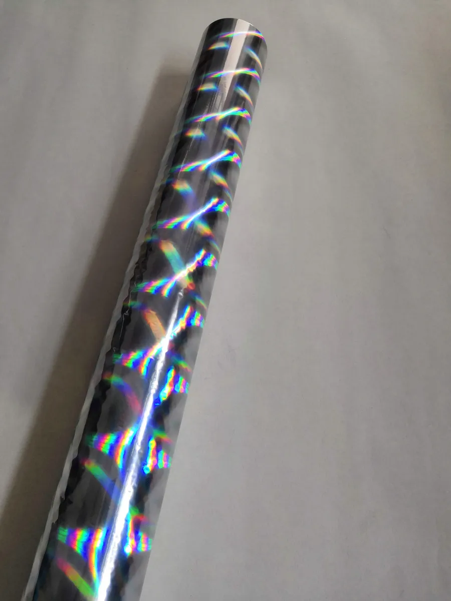 Silver B17 holographic foil hot stamping foil for paper and plastic 64cm x120m transfer film