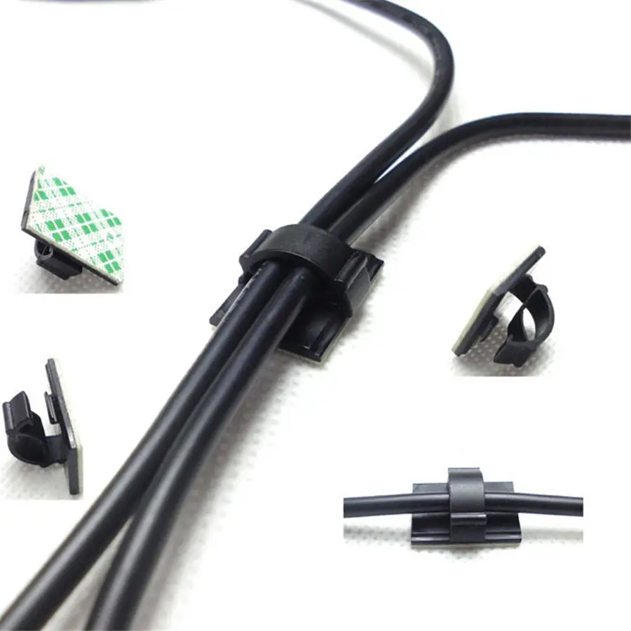 

Cable Organizer Car Cable Winder Holder Clips USB Charger AUX Cable Management Wire Cord Holder For Car Desktop Wall Cover