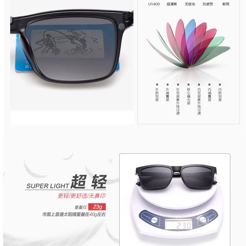 Высокое качество TR90 Frame клип очки магниты УФ поляризованных солнцезащитных очков