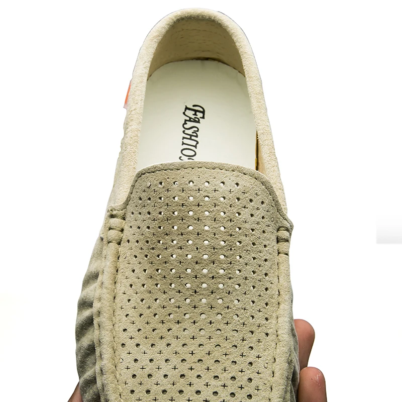 Мужские слипоны мужские лоферы замшевые мокасины для вождения повседневные