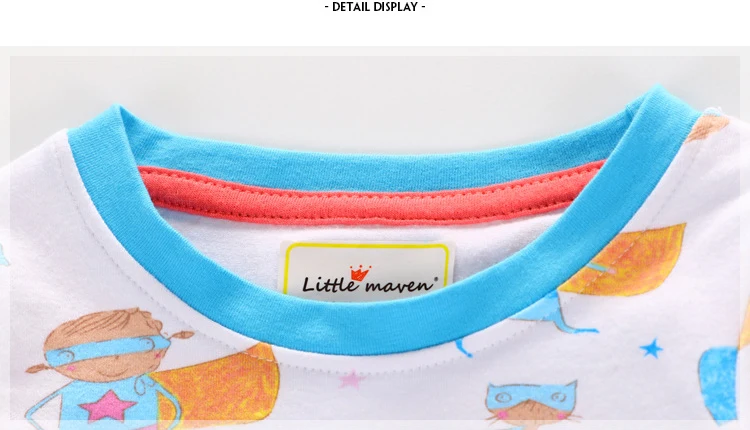Little Maven/Детские пижамные комплекты комплект одежды с длинными рукавами для