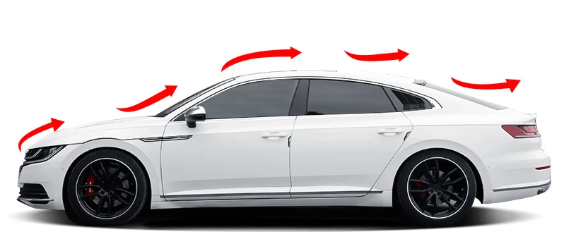 Lsrtw2017 углеродное волокно abs спойлер на крыше автомобиля для volkswagen arteon стайлинга автомобилей