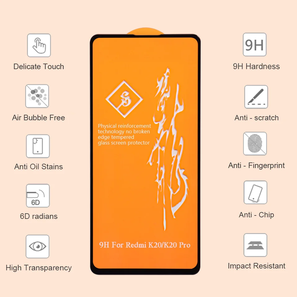 6D Защитное стекло для экрана Xiaomi mi 9 SE 8 A3 A2 Lite 9t mi 9 Pro Play CC9 Xiomi Glass for Xiaomi Mi 9 9t Redmi 8 8a Note 7 K20 закаленное стекло