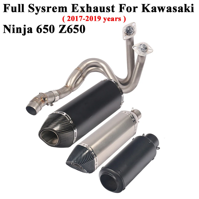 Выхлопной глушитель Yoshimura SC для Kawasaki Ninja 650 ER6N Z650 2017 18 2019|Выхлопные трубы и системы|