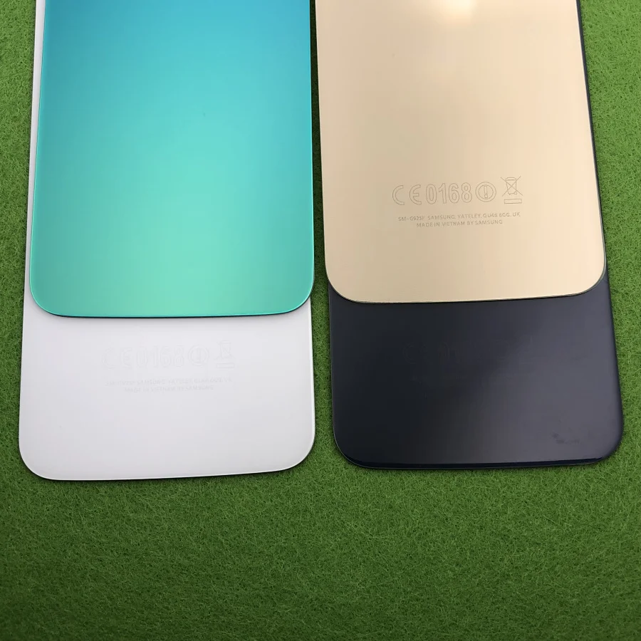 Оригинальная задняя крышка батарейного отсека стеклянная для Samsung Galaxy S6 Edge G925 G925F