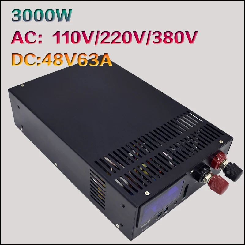 S 3000 48V Регулируемое напряжение источника питания высокой мощности Вт