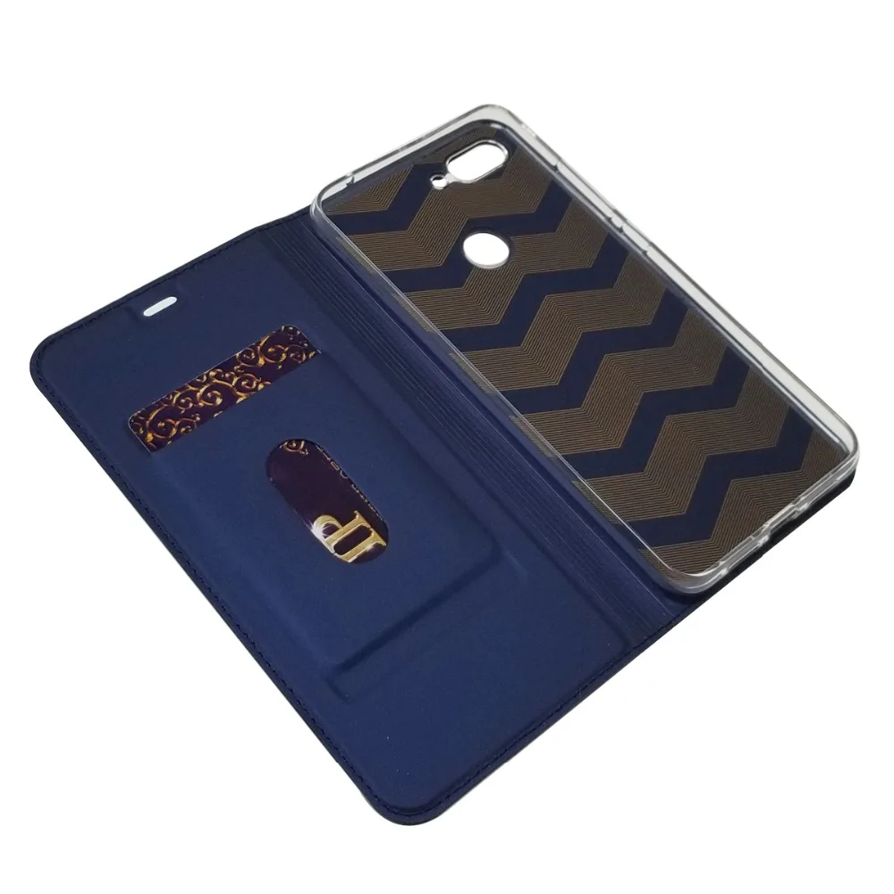 Ультратонкий чехол-книжка из искусственной кожи с подставкой для Xiaomi Mi 8 Lite