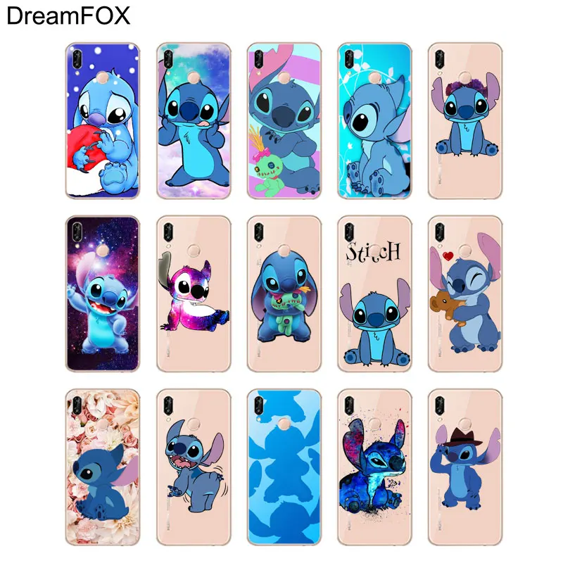 DREAMFOX N116 тематика Лило и Стич Симпатичные из мягкого ТПУ силиконовый чехол для Huawei