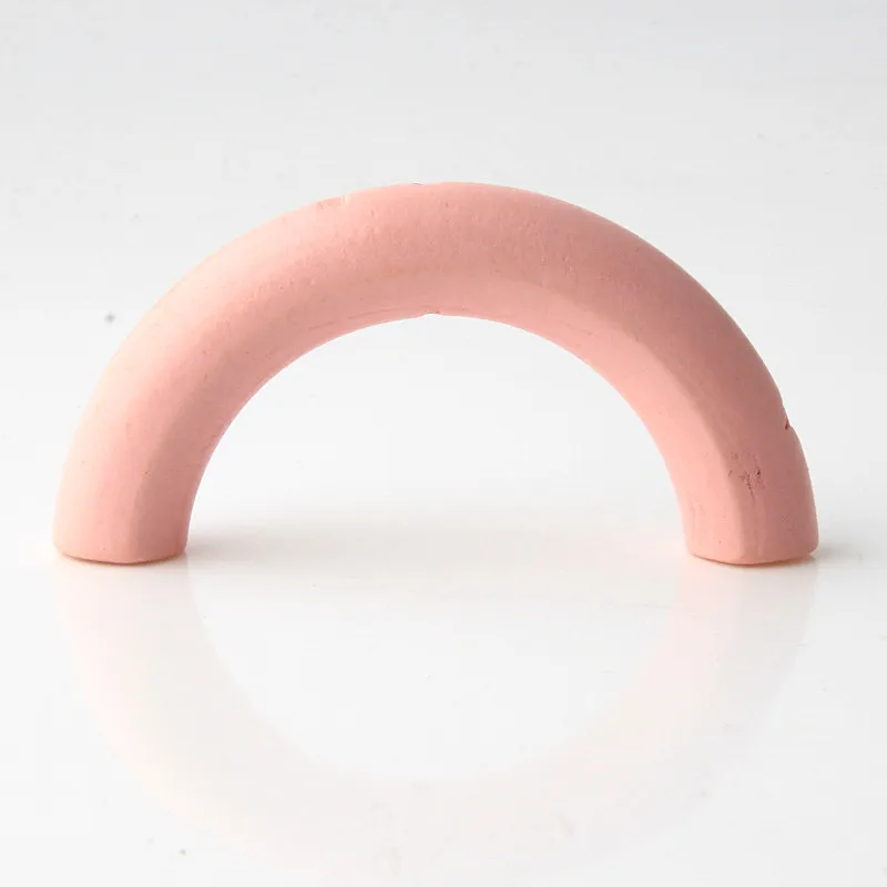 Baby Pink 5 шт. 70 мм натуральный твердый деревянный u-образный изогнутый трубчатый Бисер для самостоятельного изготовления ювелирных изделий детские игрушки Висячие украшения разъемы - Цвет: Baby Pink
