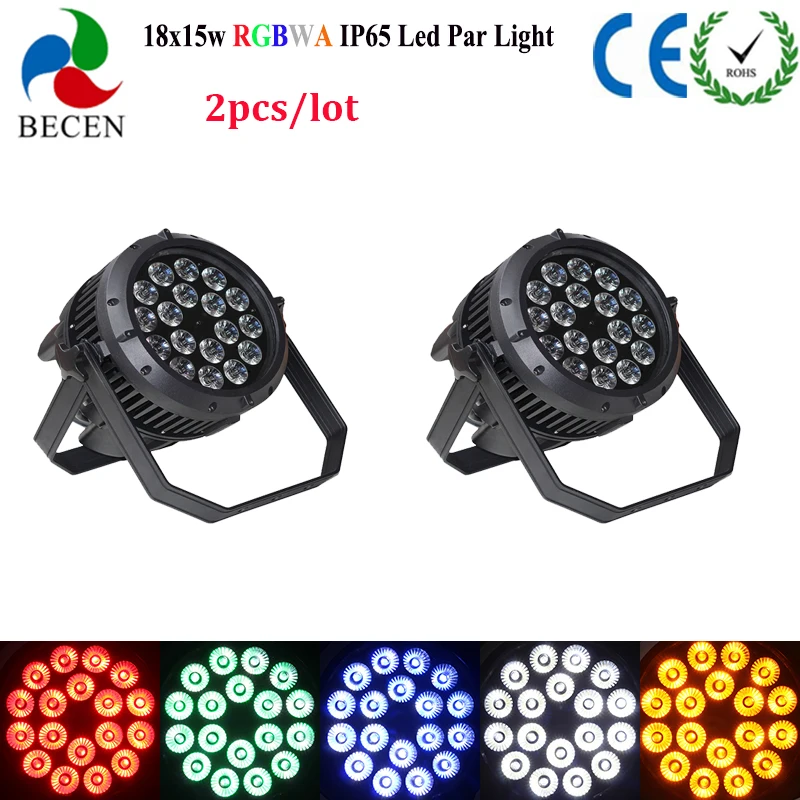 18X15 Вт rgbwa 5in1 светодиодный параболический алюминизированный отражатель DMX512