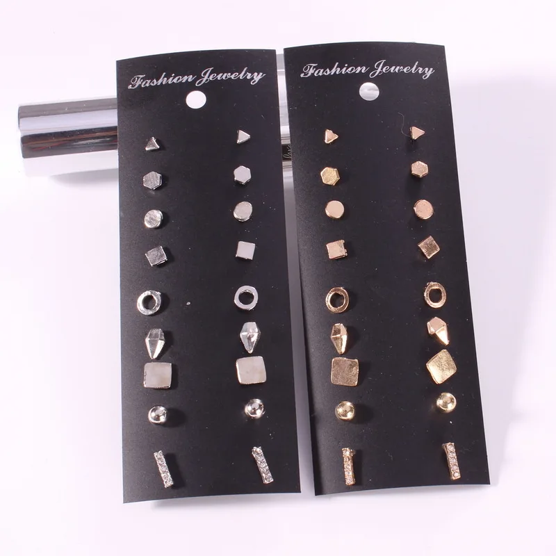 M MISM Новое поступление 9 пар золотистого и серебристого цвета женские