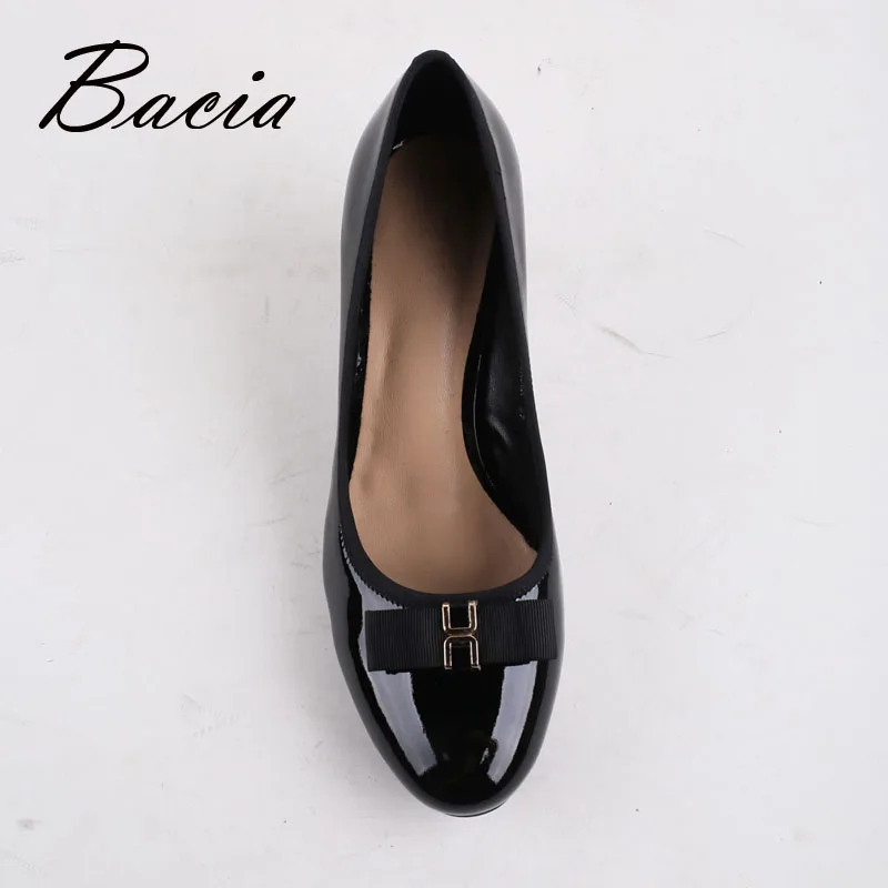 Bacia/2017 модные классические туфли-лодочки из лакированной кожи высокого качества