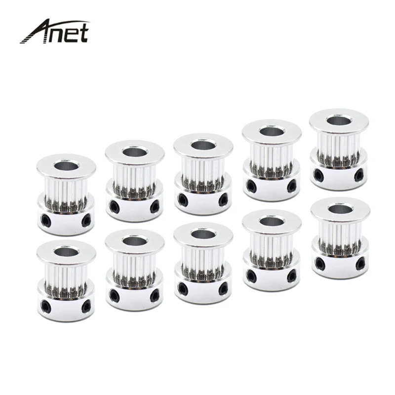 

Anet 10 шт./лот GT2 зубчатый шкив 16 зубчатые алюминий диаметр 5 мм Ремень ГРМ Алюминиевый шкив для 3D принтер GT2-6mm открытый ремень ГРМ