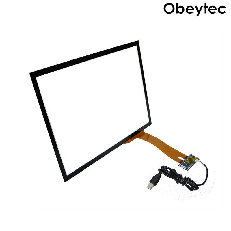 

Obeytec 12.1inch PCAP 10 Touch points Touch Screen Panel, 4:3, 3MM Thickness, With USB Controller