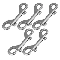 316 stainless steel 100mm double end bolt snap hook marine grade double ended snaps diving clips key ring pet chains
