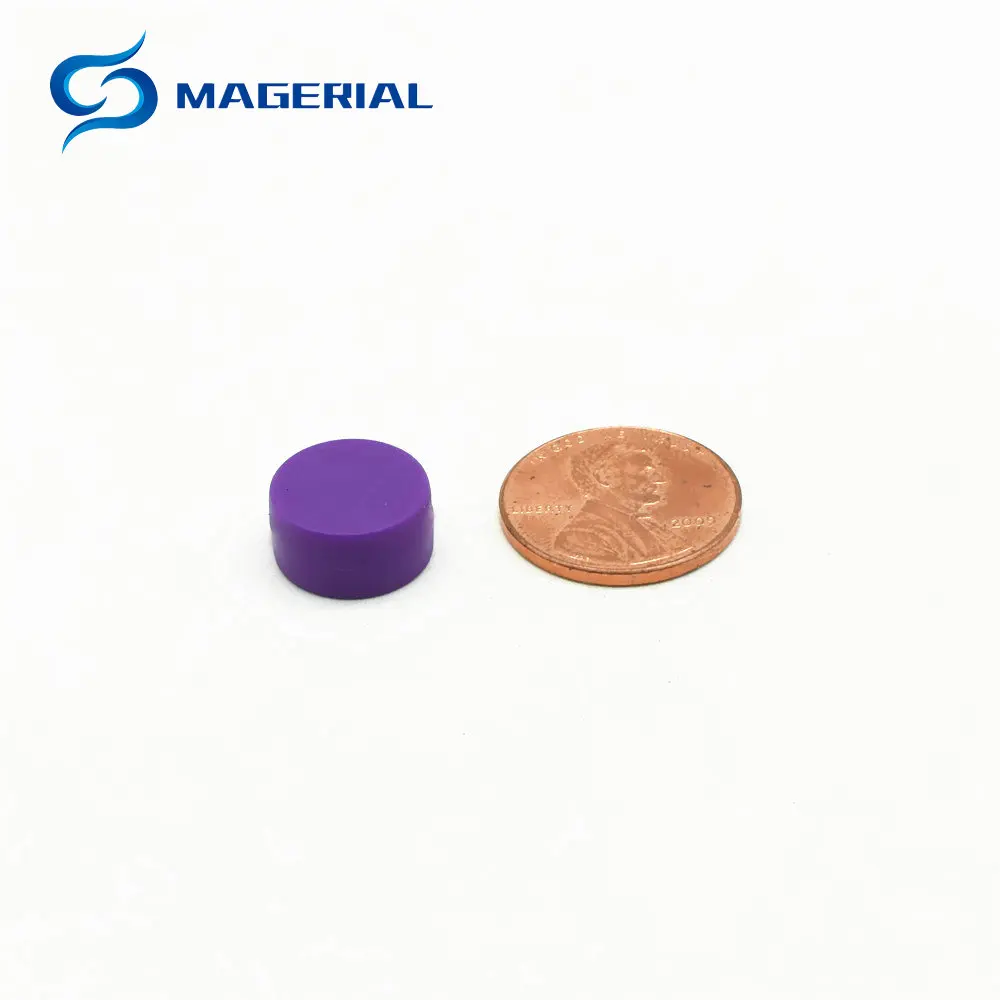 Purple Гелевые магнитные кнопки Монтажный диаметр 12,7x6,2 мм 4 белая доска NdFeB магнит супер сильный Неодимовый Постоянный удерживающий магнит 12 шт - Цвет: Purple