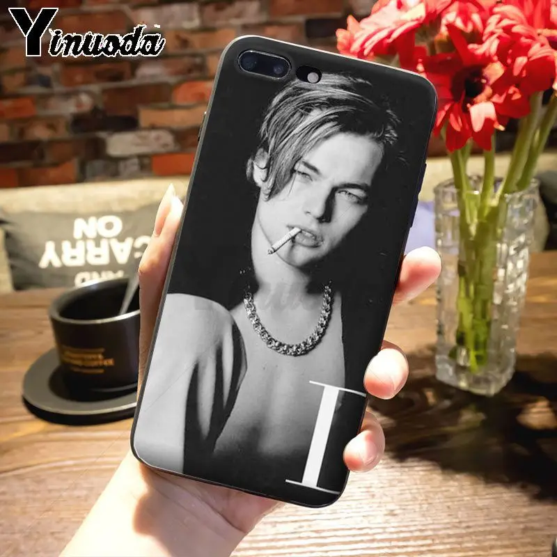 Yinuoda Leonardo DiCaprio young Super Star Топ детальный чехол для телефона для iPhone 7plus 6S 7 8 8Plus X xs max xr 5S 11pro чехол