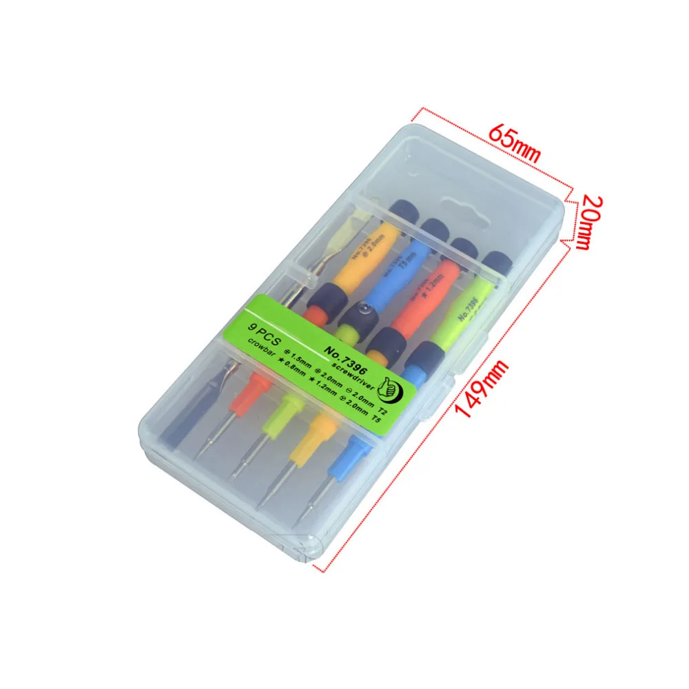 Портативный 9 шт. мини Магнитная Прецизионная отвертка для электроники мобильный
