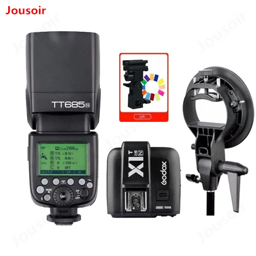 

Godox TT685N 2.4G HSS TTL Camera Flash+X1T-N Trigger CD15