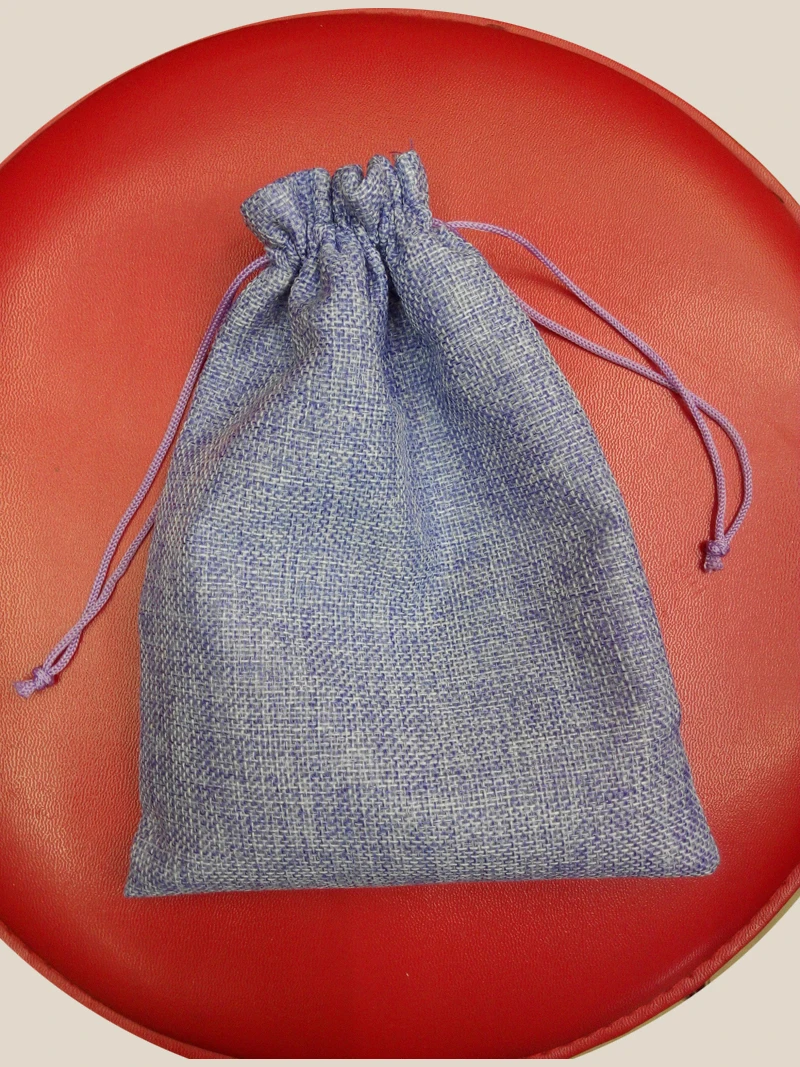 13*18 см 100 шт. Подарки Сумки для Свадебная вечеринка Джутовая сумка со шнурком