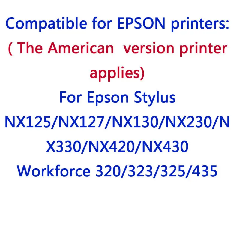 8 шт. картриджи для принтера Epson Stylus NX125 127 130 230 330 420|ink cartridge|compatible ink cartridgeink cartridge for