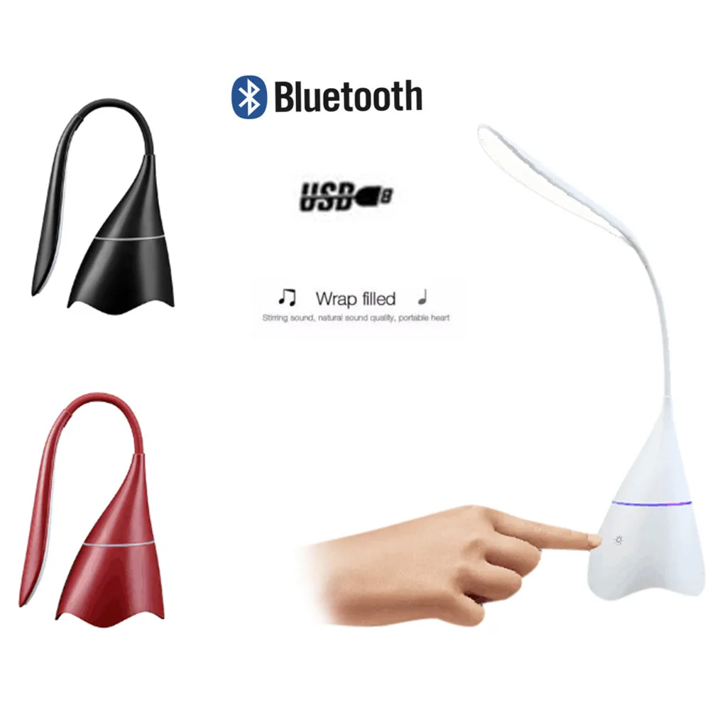 VOBERRY Bluetooth настольная лампа динамик Bluetooth белый аудио Led Настольная лампа зарядка волшебный динамик Регулируемый яркий DD CT