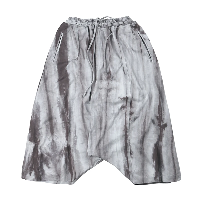 Смесь LIMITED Брендовые повседневные укороченные штаны Новое лето старый серый tie dye