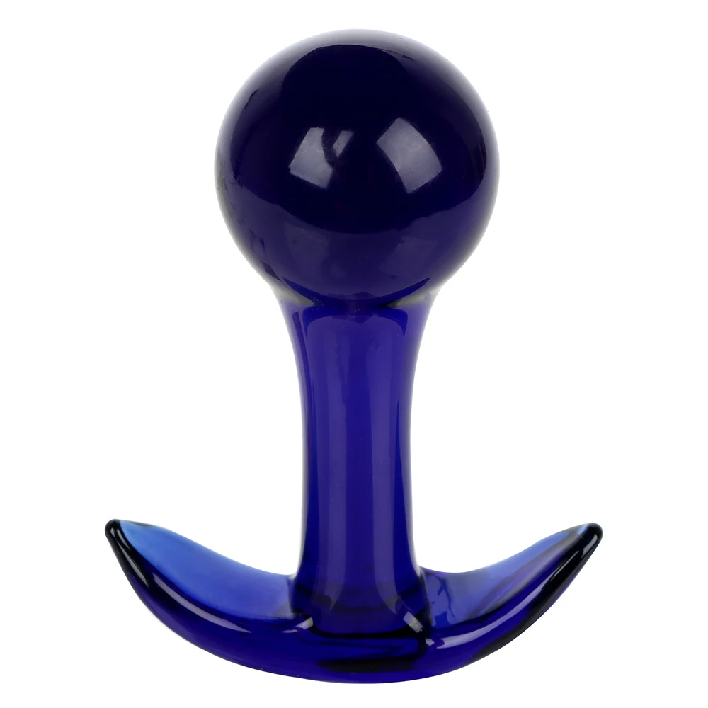 IKOKY Pyrex Crystal Blue Glass секс товары для стимуляции ягодиц массажер простаты интимные