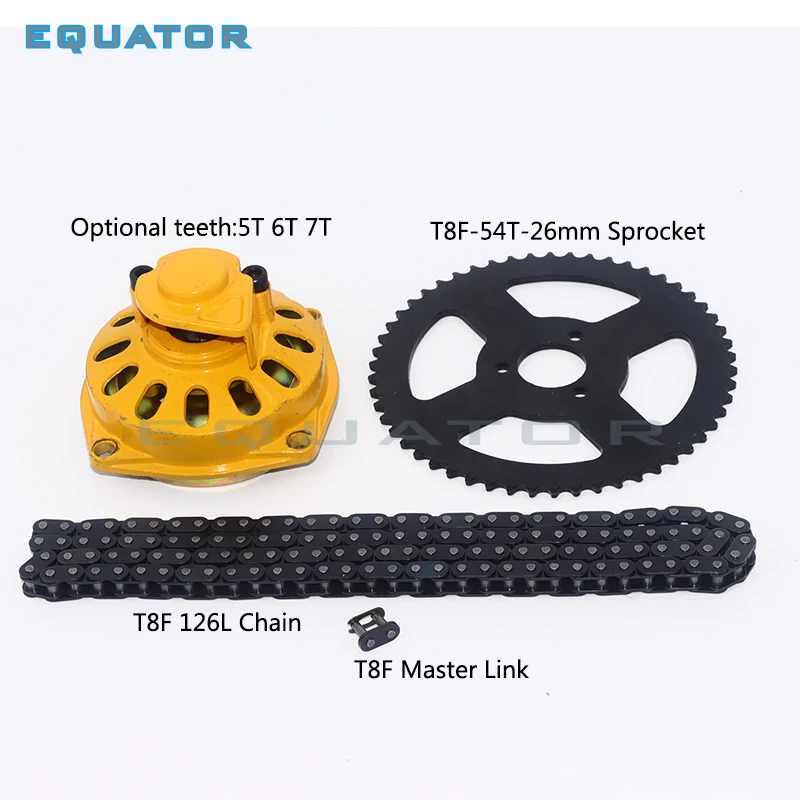 T8F коробка передач звездочка и цепной муфта барабан для 47cc 49cc 2-тактного вездехода