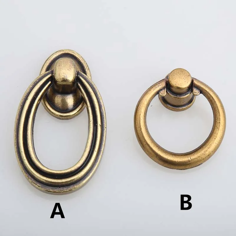 Винтажная мебель маленькие бронзовые ручки для выдвижных шкафчиков обувных