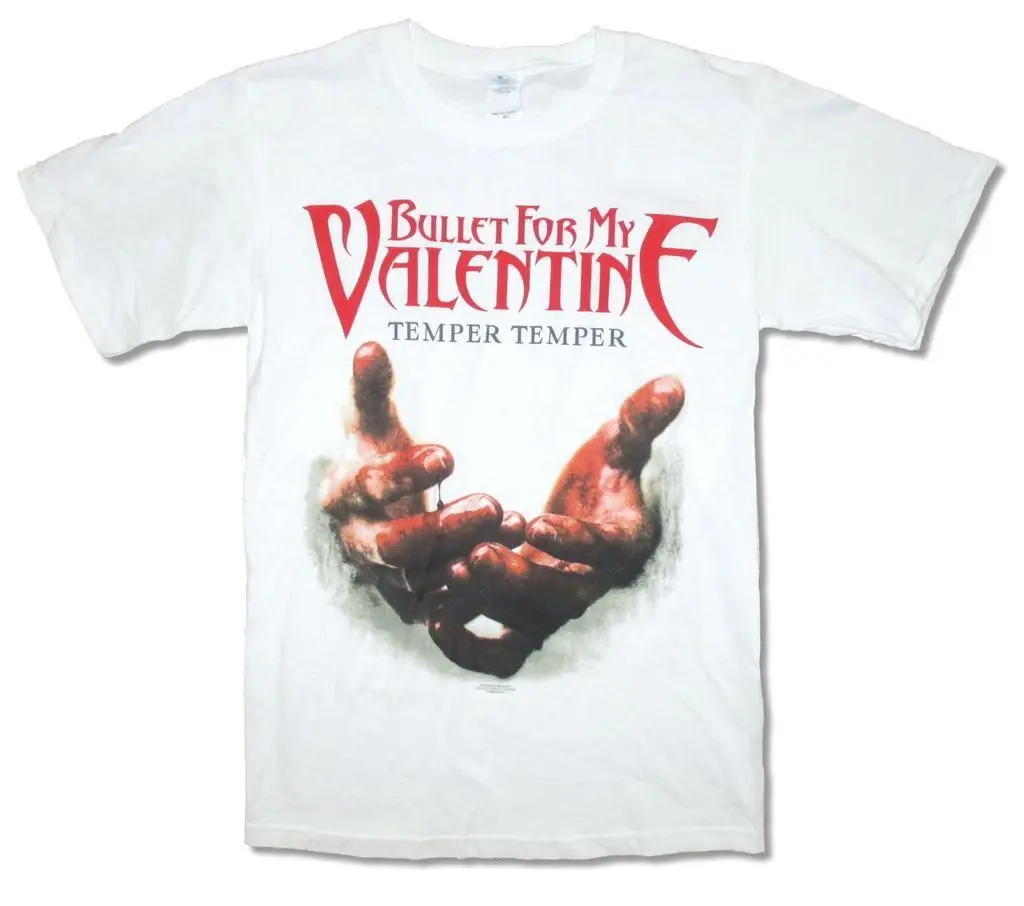 Рубашка Bullet For My Valentine Hands White новая официальная Мужская футболка для