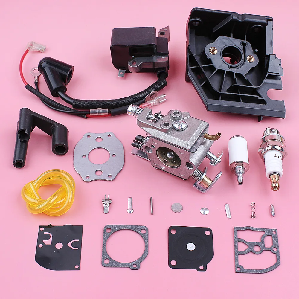 Карбюратор Carb катушка зажигания для Husqvarna 136 137 141 142 топливный фильтр втулка