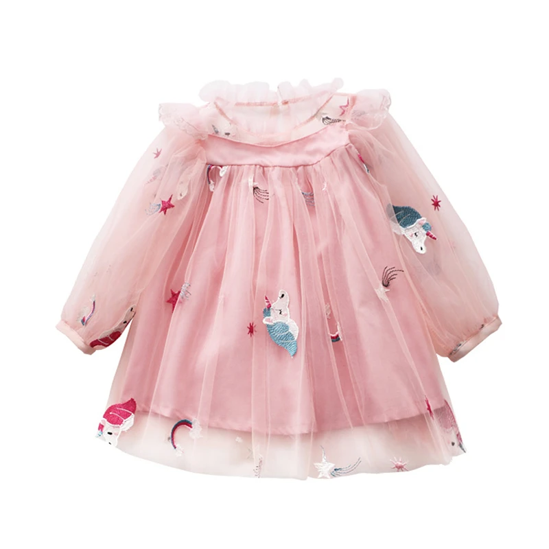 Summer Kids Dresses For Girl Designed Unicorn Dress Party Fairy Princess Costume Tutu Baby Clothes Girls 2 3 4 5 6T | Детская одежда и