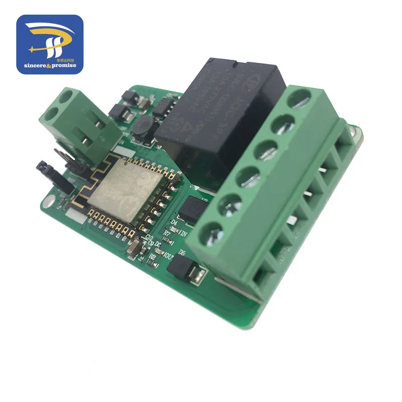Зеленый ESP8266 реле WI-FI модуль 10A 220V Сетевой Вход DC 7V~ 30 в 4 слоя доска телевизоры Вход автоматическая защита для wemos